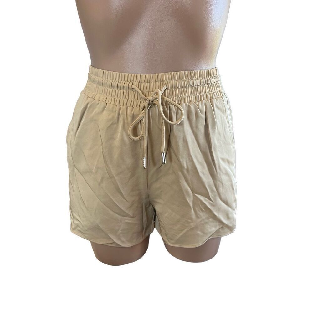 LITA by Ciara Sprout Green Silk Shorts Revolve xl